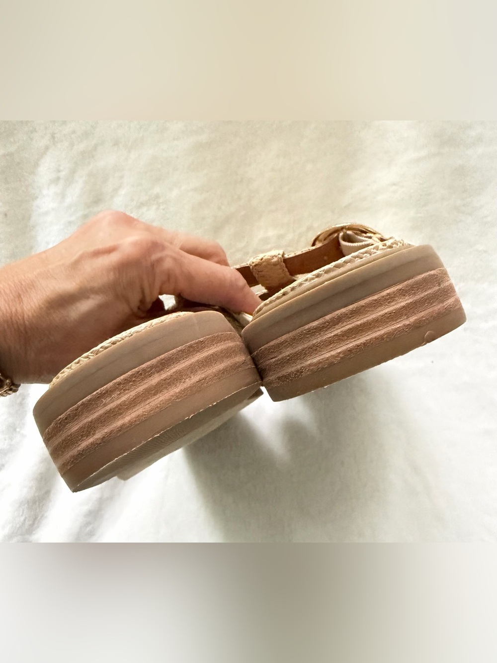 DV by Dolce Vita Fyona Fisherman Women's Tan Strappy Mules/Sandals Size 8.5 - Picture 9 of 14